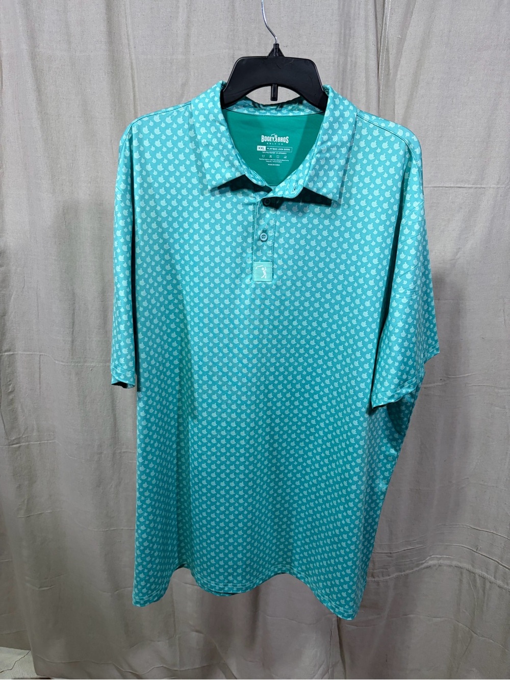 Bogey Bros Gold Co Birdie Finger Polo.